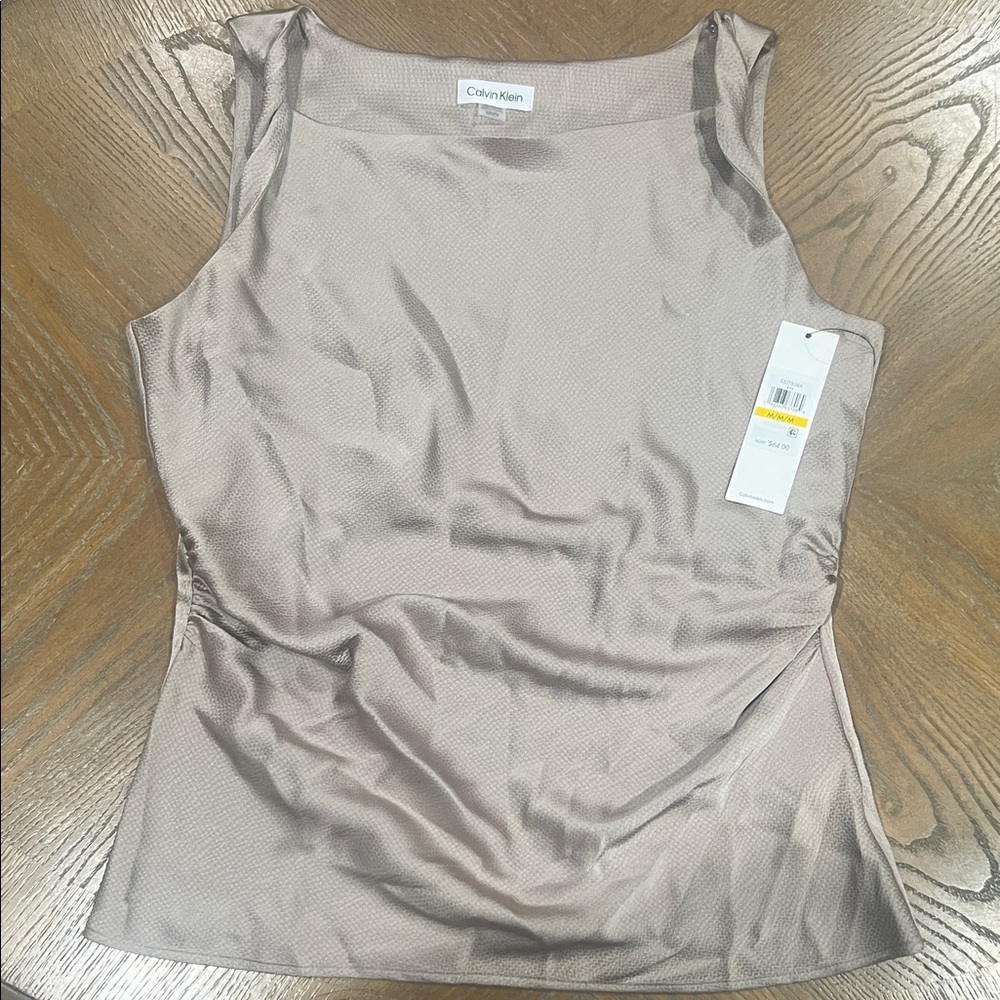 Calvin Klein Shimmering Sleeveless Blouse